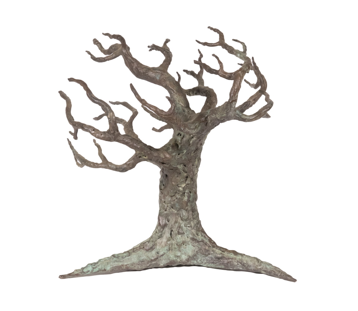 BRONZE TREE SCULPTURE Modernist