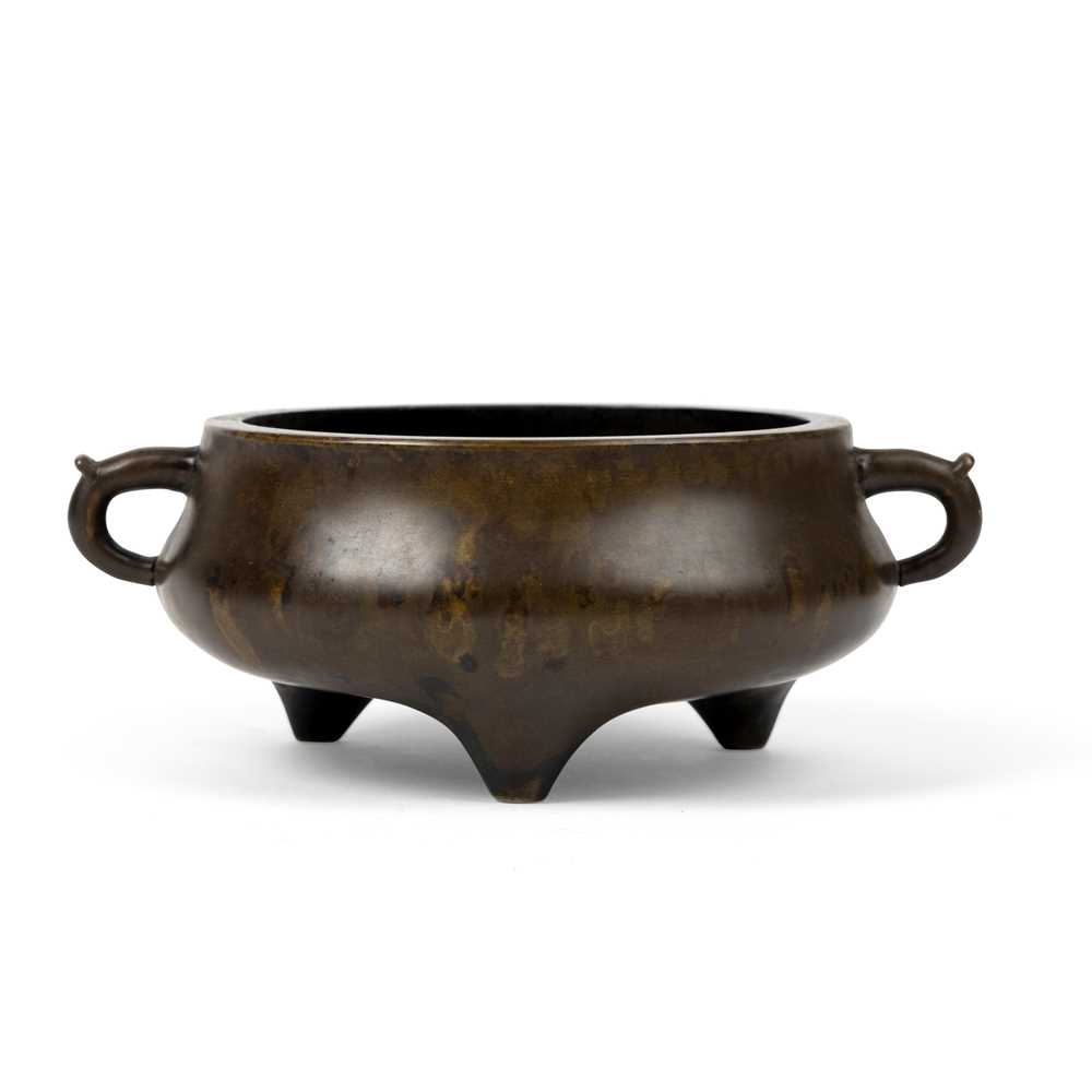 BRONZE TRIPOD CENSER 20TH CENTURY