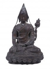 BRONZE TSONGKHAPA BUDDHA Vinta