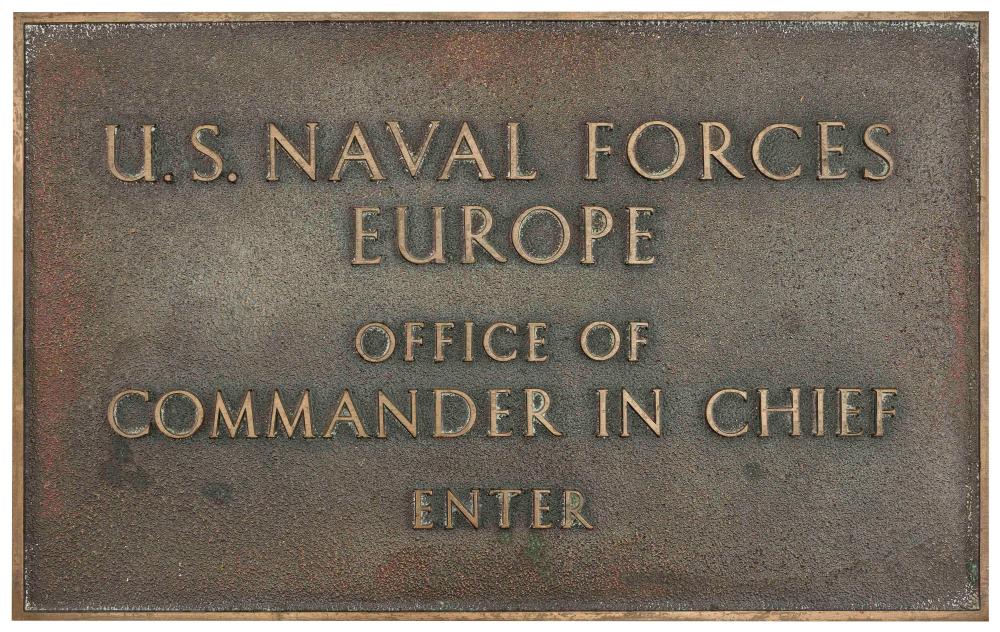BRONZE U.S. NAVAL FORCES PLAQUE