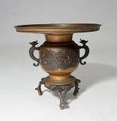 BRONZE USUBATA IKEBANA FLOWER