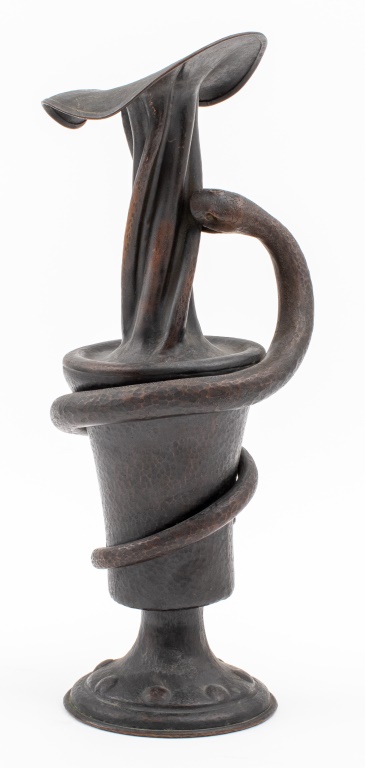 BRONZE VESSEL WITH SNAKE AND