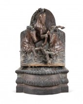 BRONZE WALL FOUNTAIN AFTER 'HO