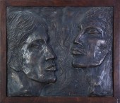 BRONZE WALL RELIEF, LAURA MORR