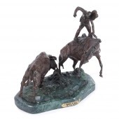 BRONZE WESTERN SCULPTURE AFTER