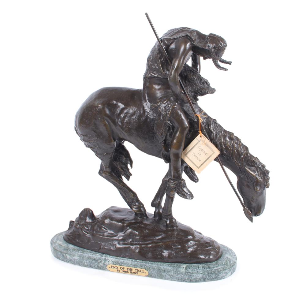 BRONZE WESTERN SCULPTURE AFTER