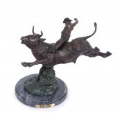BRONZE WESTERN SCULPTURE AFTER