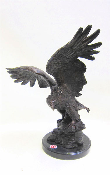 BRONZE WILDLIFE SCULPTURE depicting