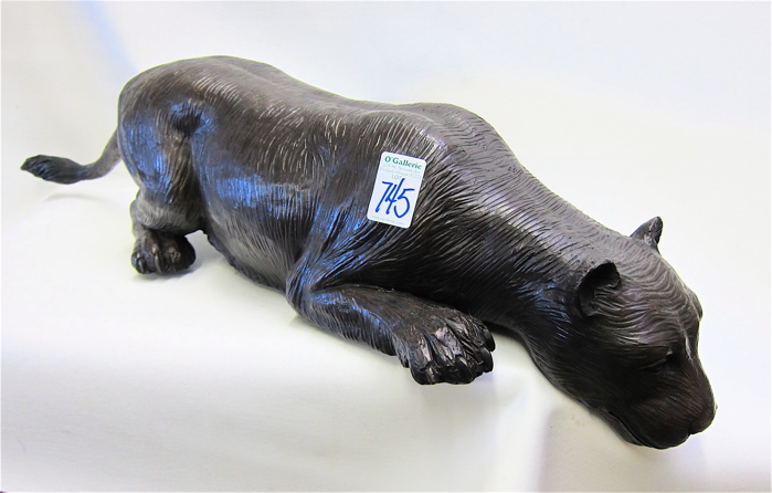 BRONZE WILDLIFE SCULPTURE of a