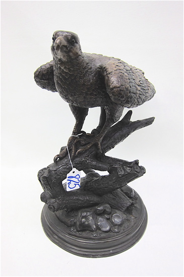 BRONZE WILDLIFE SCULPTURE of an