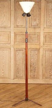 BRONZE WOOD FLOOR LAMP MANNER