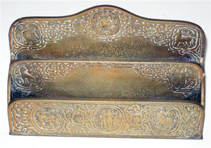 Bronze  "zodiac" pattern letter