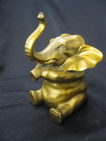 Bronzed Deco Elephant Cigarette