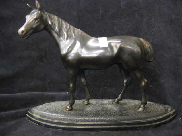 Bronzed Horse Statue deco era 7'' x