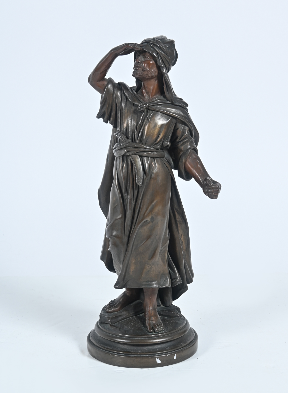 BRONZED ORIENTALIST MOTIF FIGURAL