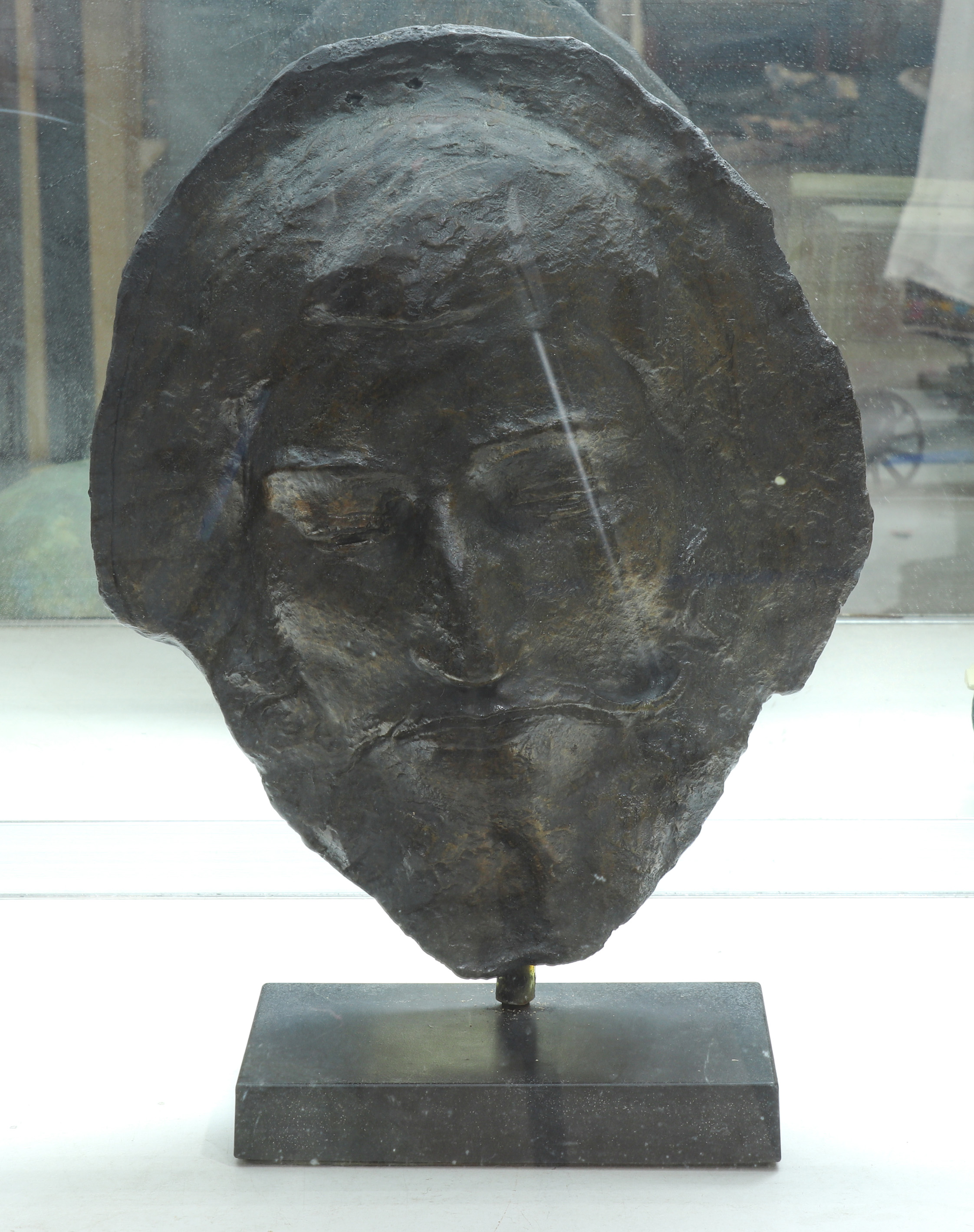 BRONZED PLASTER MASK OF PAUL GAUGIN
