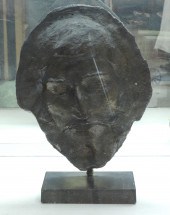BRONZED PLASTER MASK OF PAUL G