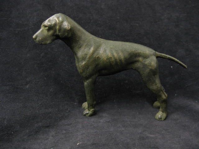Bronzed Statue of a Dog deco era