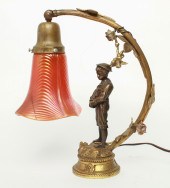 BRONZED WHITE METAL FIGURAL BO