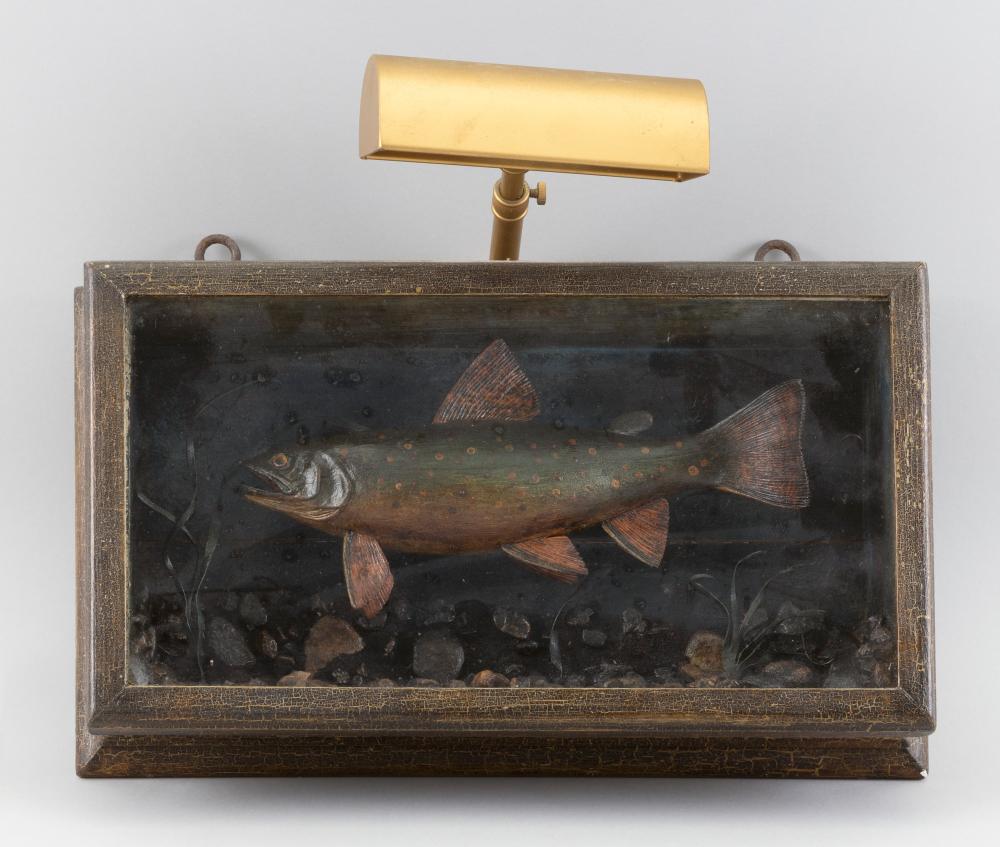 BROOK TROUT SHADOW BOX DIORAMA 20TH