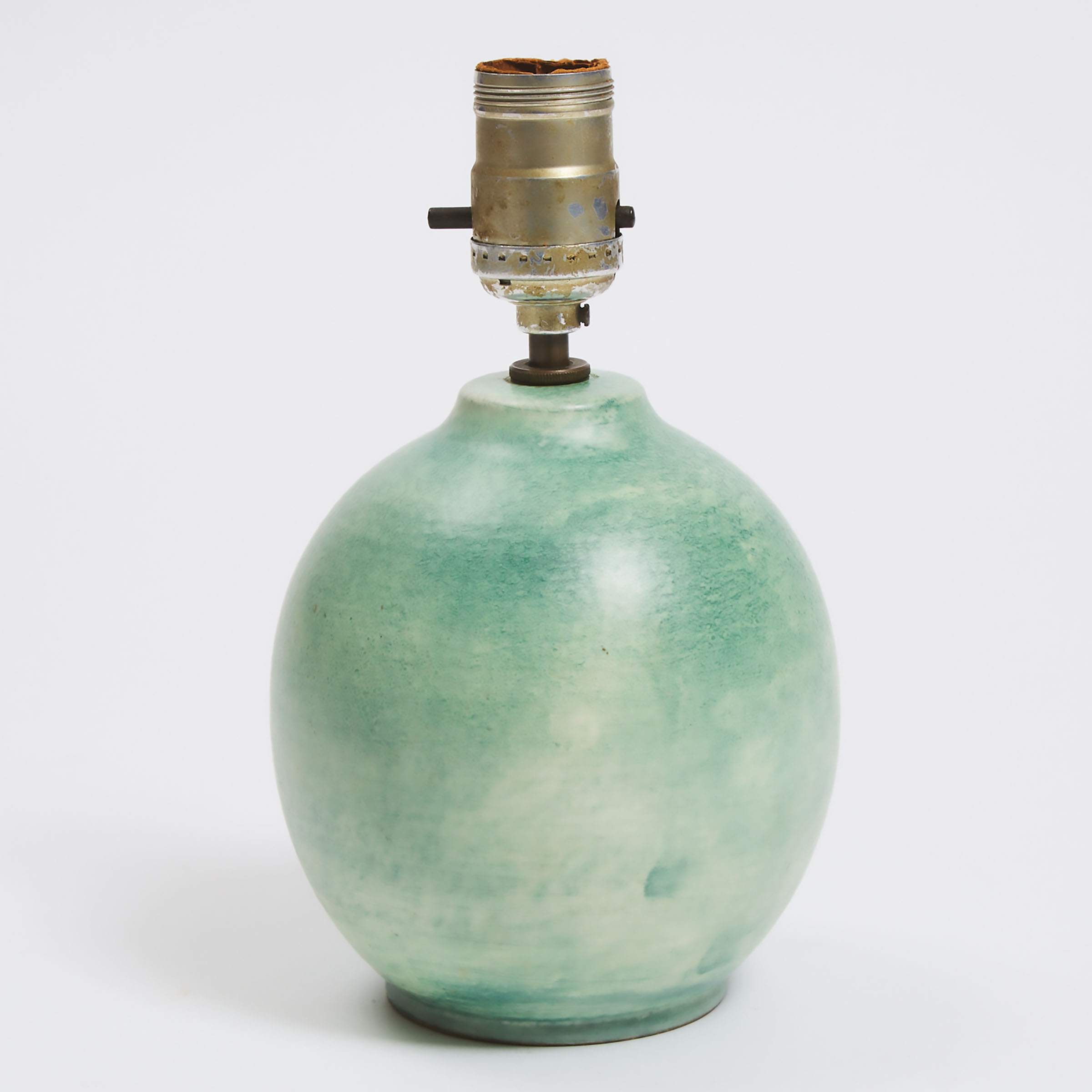 Brooklin Pottery Green Glazed Table
