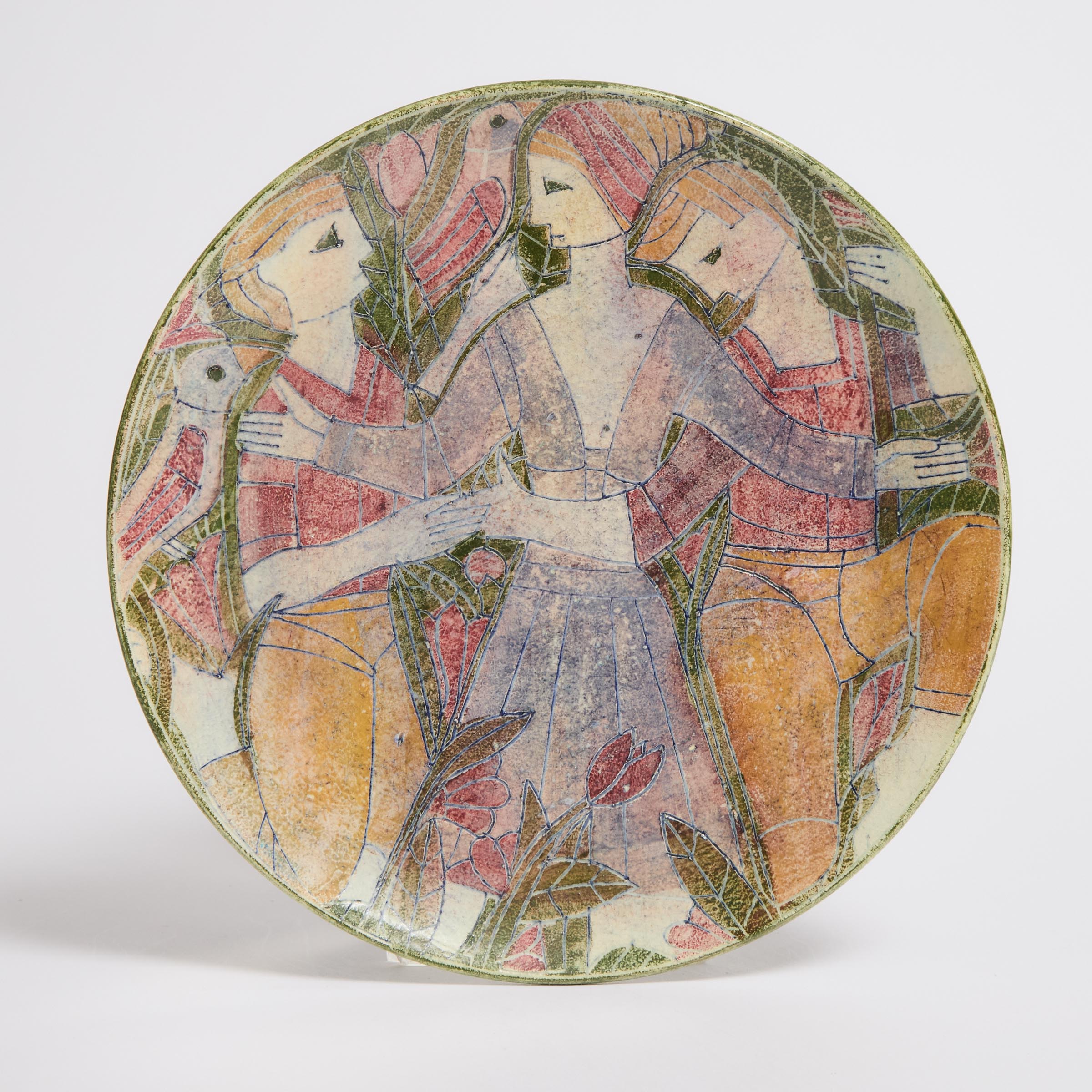 Brooklin Pottery Plate, Theo and