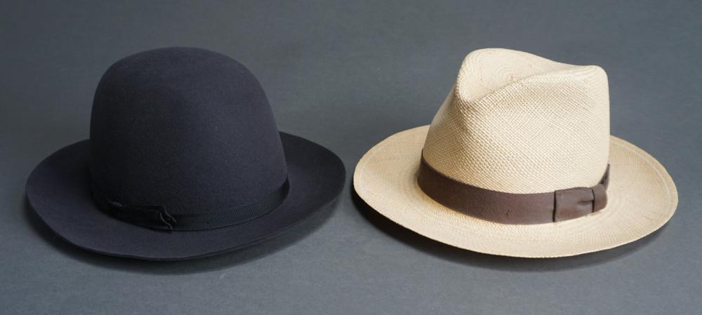 BROOKS BROTHERS MEN'S STRAW HAT,