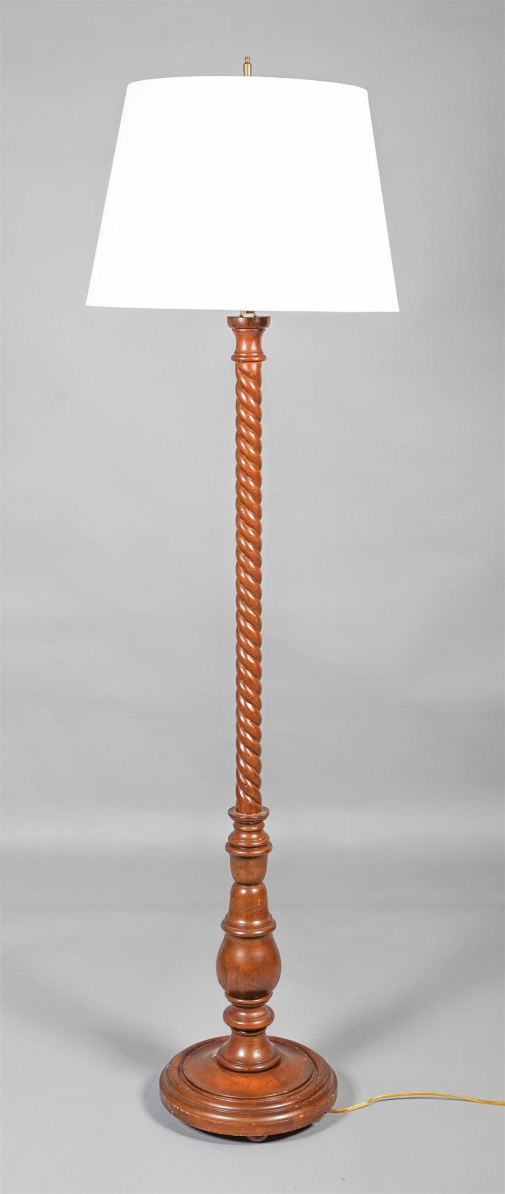 BROWN BARLEYTWIST WOODEN FLOOR
