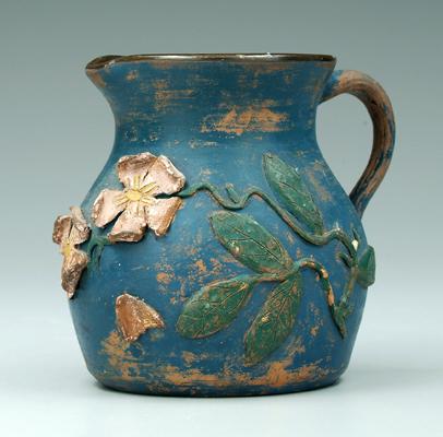 Brown Bros. pitcher, flowers, vines