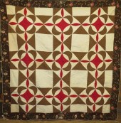 BROWN CHINTZ BORDERED "REEL"/"
