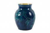 BROWN COUNTY POTTERY VASE, 7”