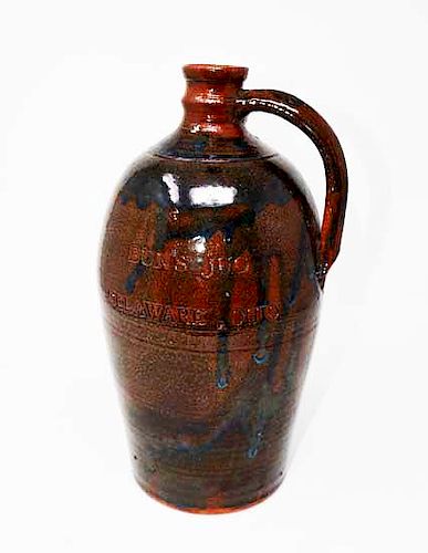 BROWN CROCK JUGBrown crock jug,