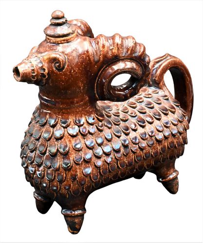 BROWN GLAZED GERMAN STONEWARE