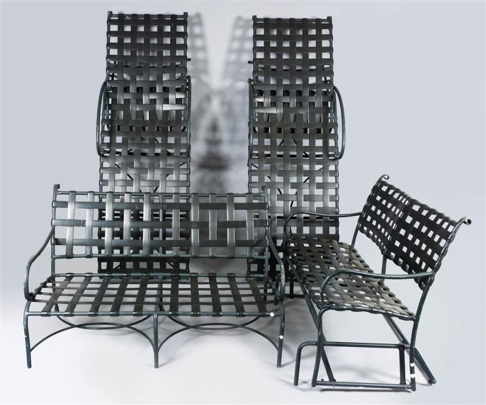 BROWN JORDAN METAL GARDEN BENCHES