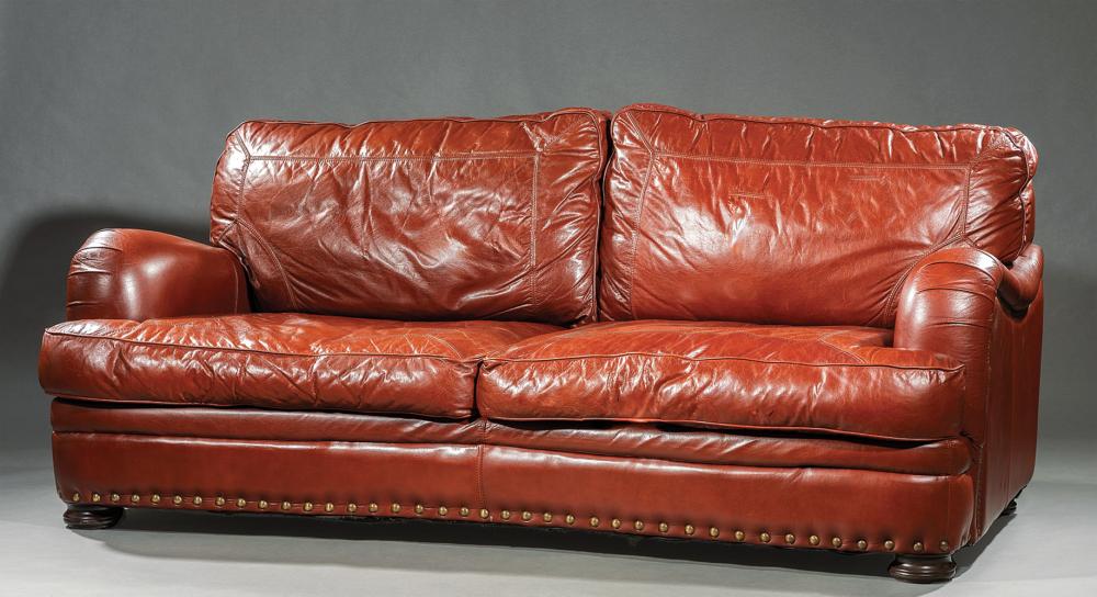 BROWN LEATHER SOFABrown Leather