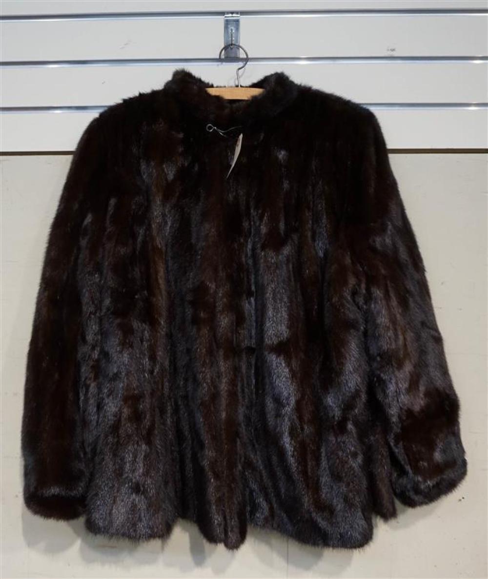 BROWN MINK FUR COAT; MILLER'S