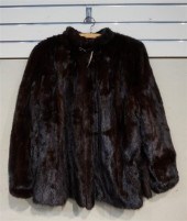 BROWN MINK FUR COAT; MILLER'S