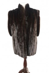 BROWN MINK FUR VESTwith 'Made