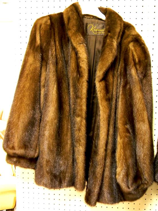 Brown mink jacket made by