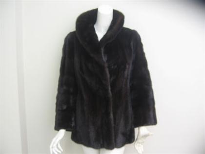 Brown mink short coat,