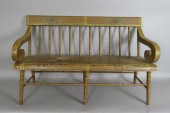 BROWN PAINTED MINIATURE SETTEE