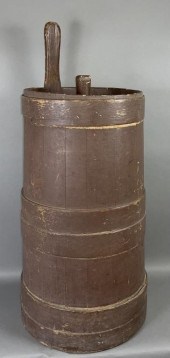 BROWN PAINTED PIGGIN-TYPE BUTT