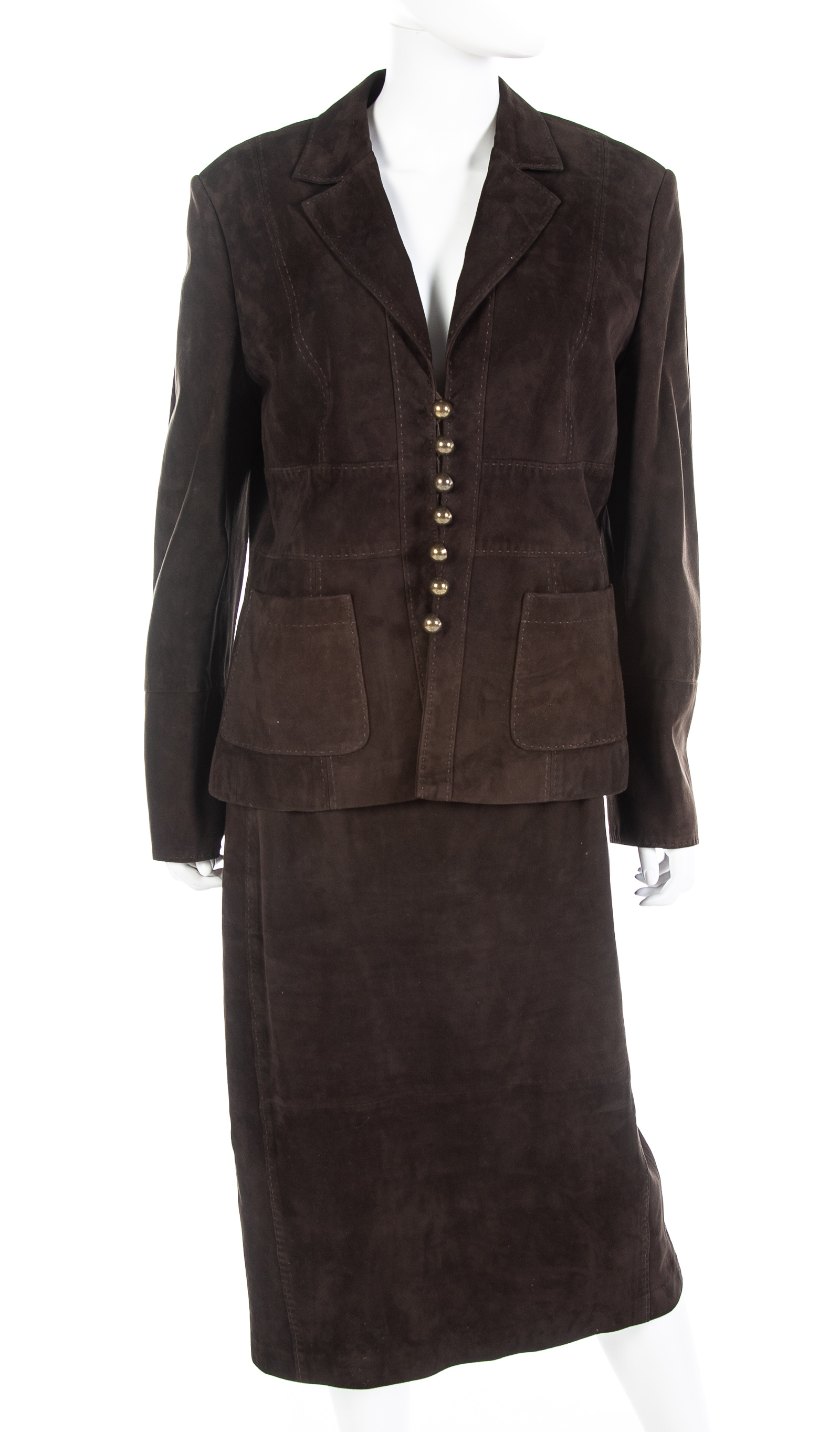 BROWN SUEDE SUIT BY BERETTA Two