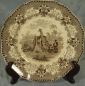 Brown transfer Staffordshire p