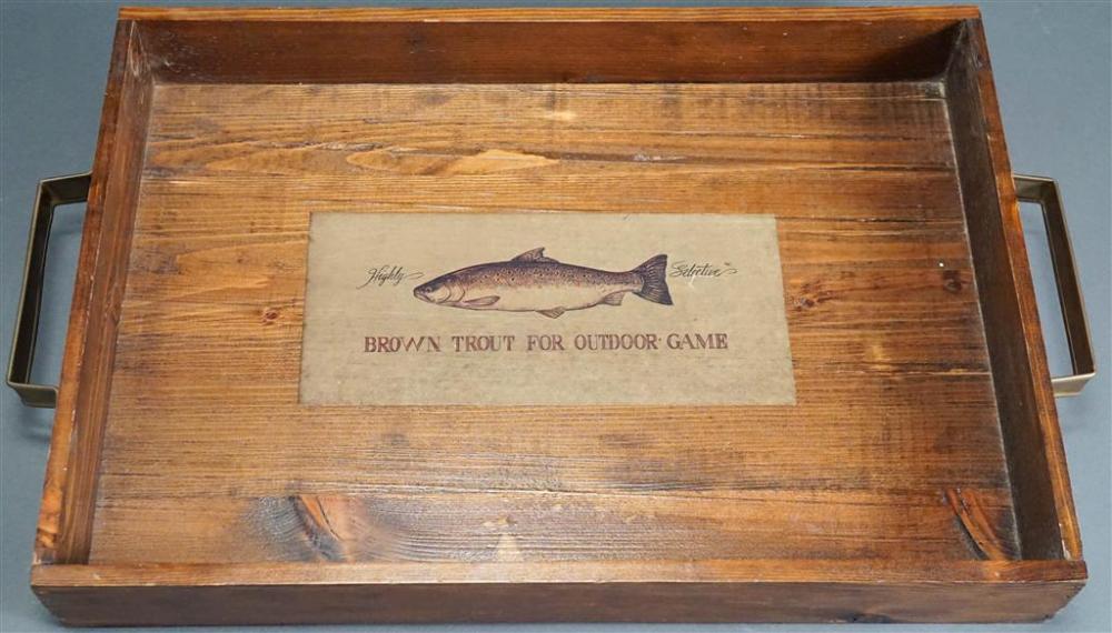 'BROWN TROUT FOR OUTDOOR GAME' WOOD