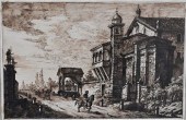 BROWN WASH DRAWING, CASTLE, 19