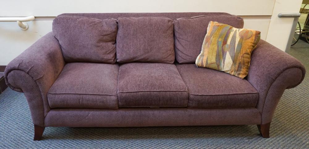 BROYHILL PLUM UPHOLSTERED THREE
