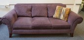 BROYHILL PLUM UPHOLSTERED THRE