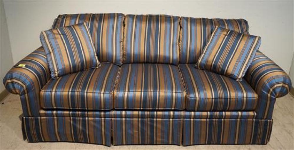 BROYHILL STRIPE UPHOLSTERED SOFA,