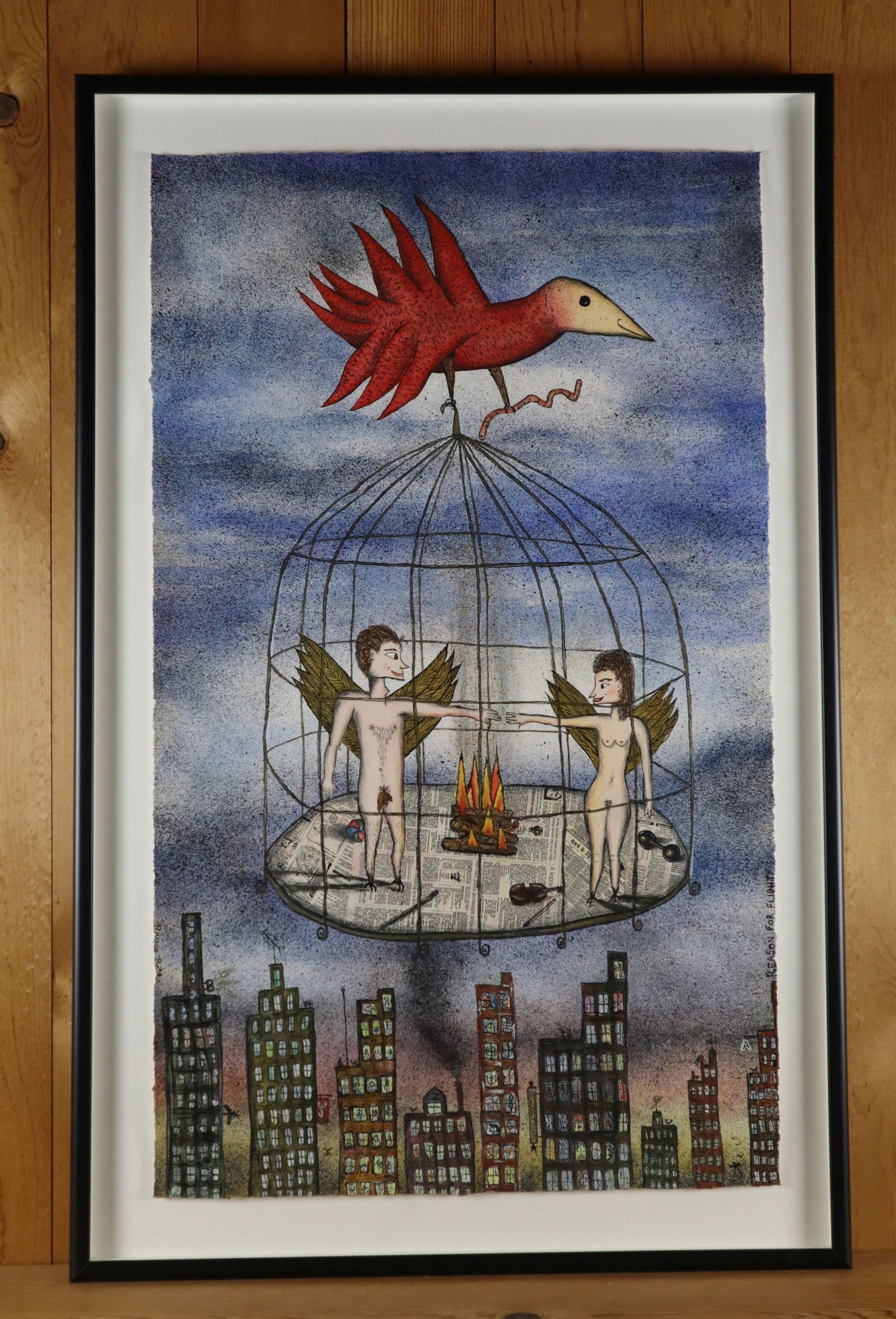 BRUCE BOTTS, ORIGINAL MIXED MEDIA